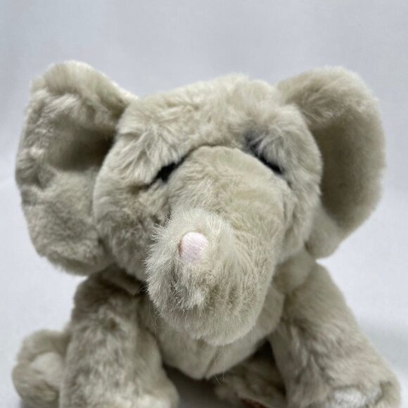 Applause Lou Rankin Elephant Plush 10” Hoover Gray Realistic Sad Eyes Safari Toy - Picture 6 of 10